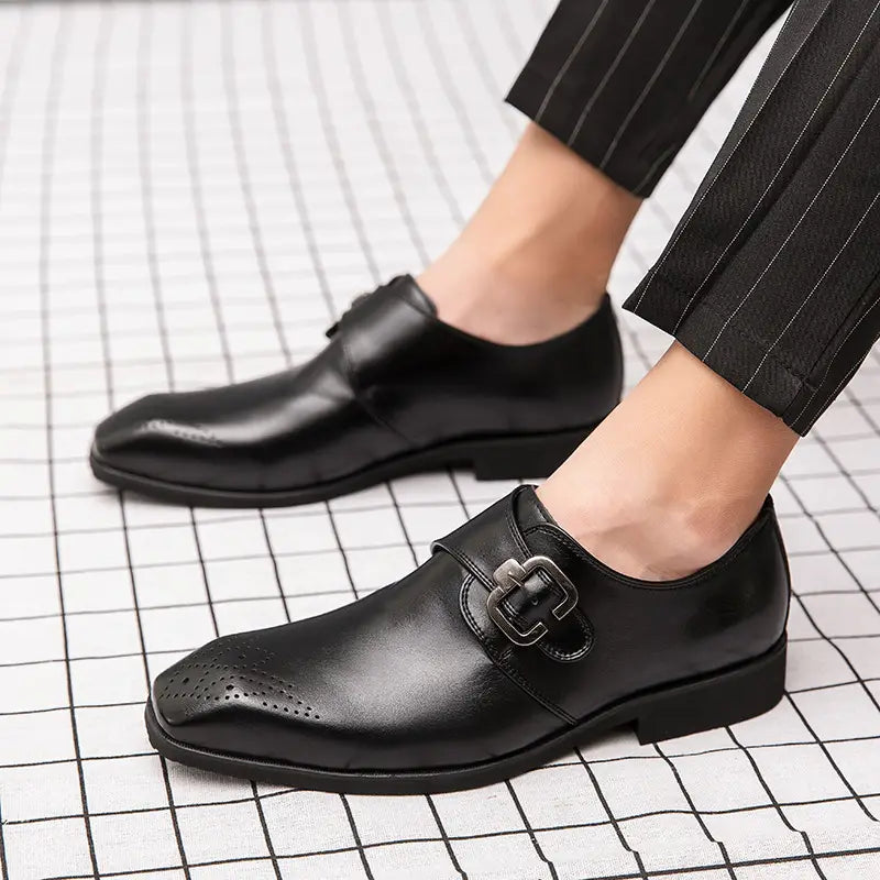 Square head side buckle overshoes