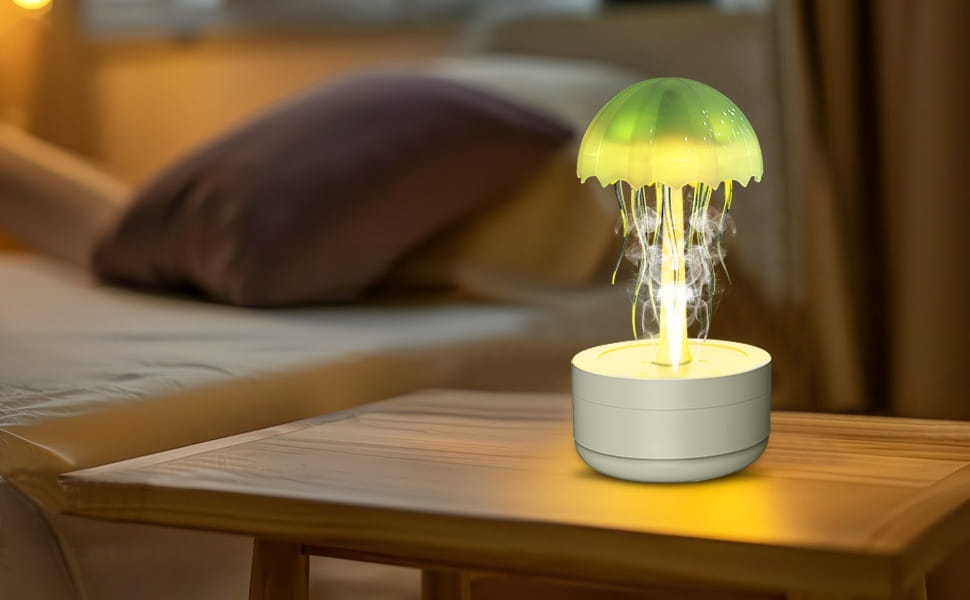 Essential Oil Diffuser Jellyfish Humidifier Fragrance Diffuser Colorful Night Light Heavy Fog Home Bedroom Office Air