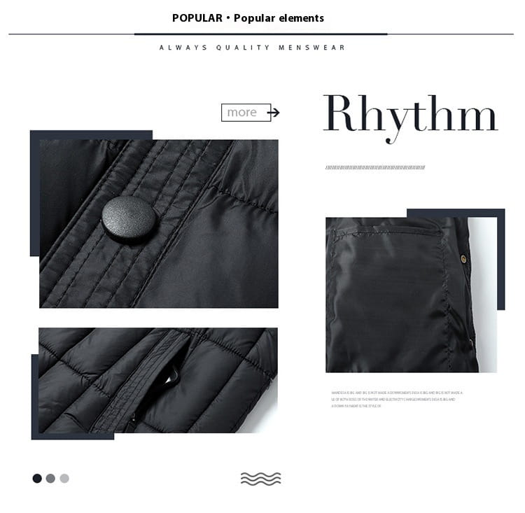 Men’s Loose Winter Liner Down Dad Winter Clothes Cotton-padded Jacket