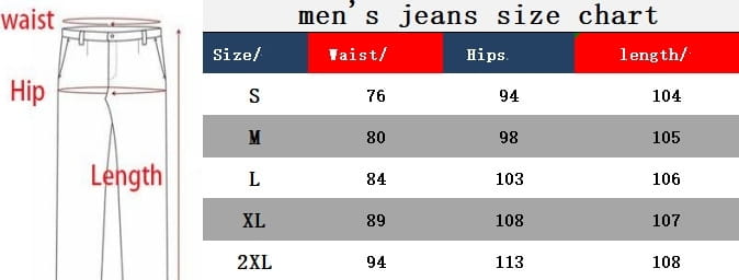 Men’s Trousers Slightly Stretch Embroidered Jeans