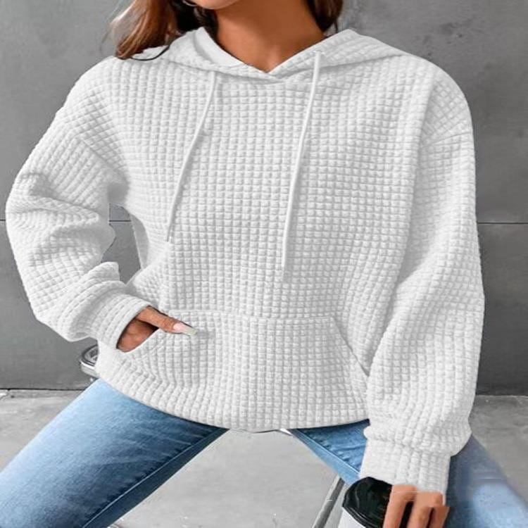 Women’s Loose Casual Solid Color Long-sleeved Sweater