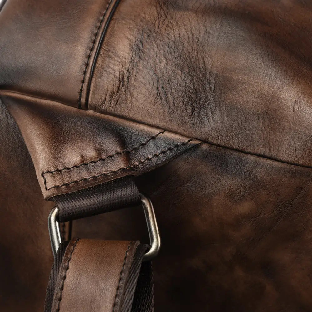 Tree Cream Leather Backpack