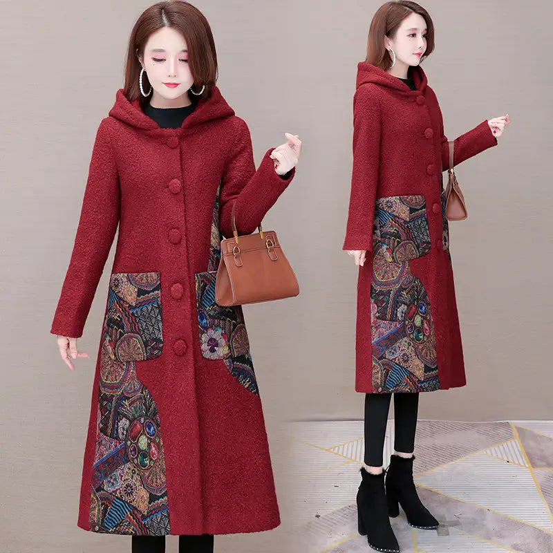 Interlock tweed jackets medium length for women