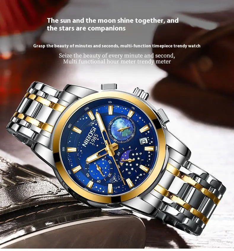 Steel Belt Men’s Business Quartz Watch