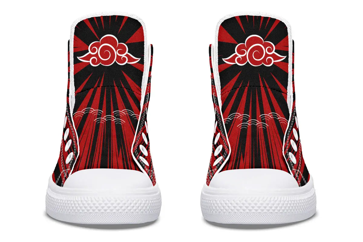 Printed Couple High-top Canvas Shoes