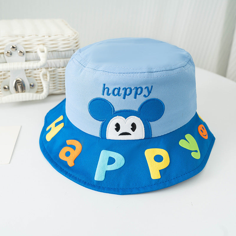 Bucket Hat Baby Spring And Autumn Thin Summer Child Sun-proof Sun Protection Sun Hat
