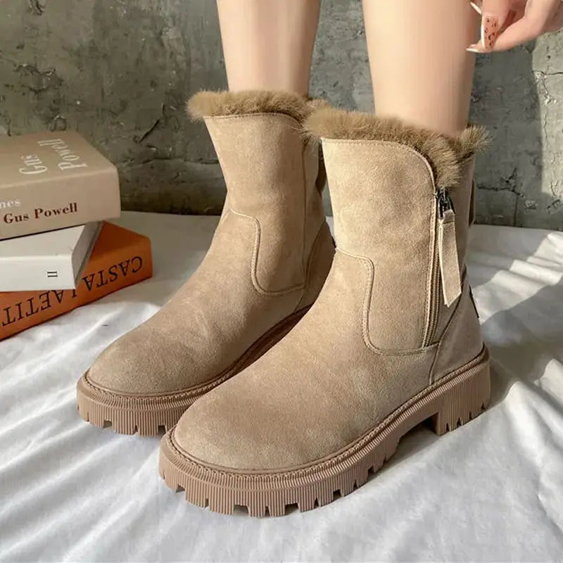Thick Plush Snow Boots