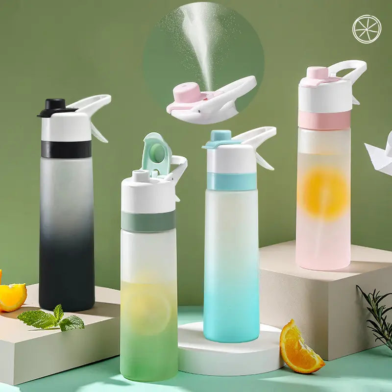 Spray Water Bottle For Girls Outdoor Sport Fitness Water Cup Large Capacity Spray Bottle Drinkware Travel Bottles