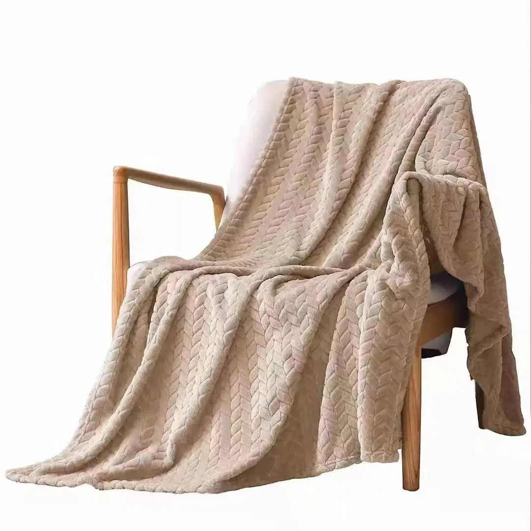 Flannel Wheat Grain Blanket