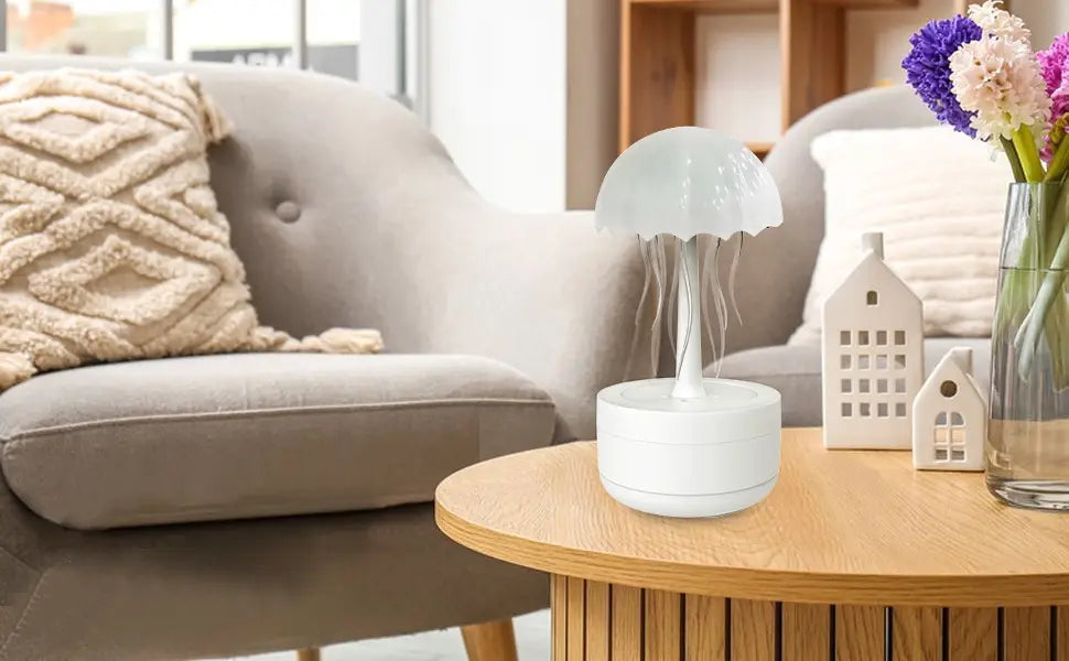 Essential Oil Diffuser Jellyfish Humidifier Fragrance Diffuser Colorful Night Light Heavy Fog Home Bedroom Office Air