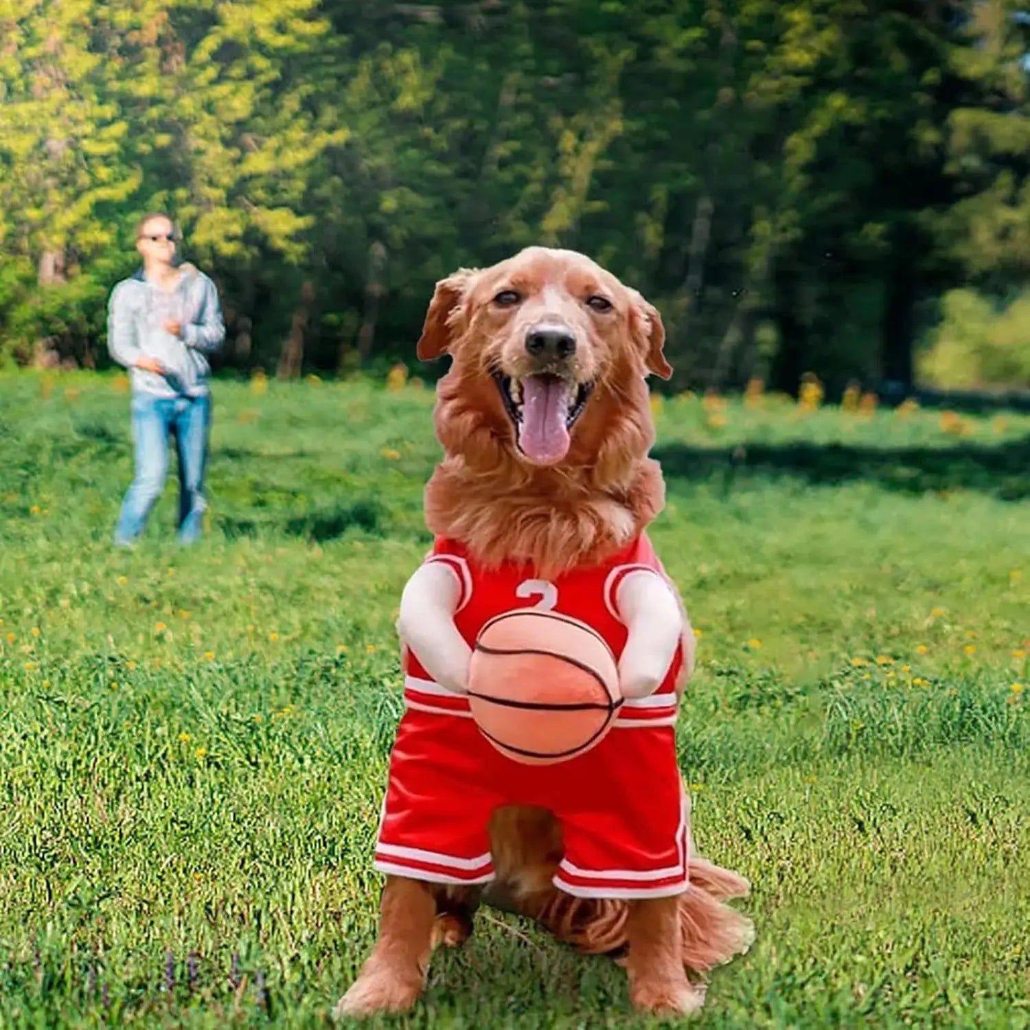 Pet Costumes Dog Basketball Player Costume Halloween Costumes For Dogs Funny Dress Up Sports Outfit Cosplay Clothes
