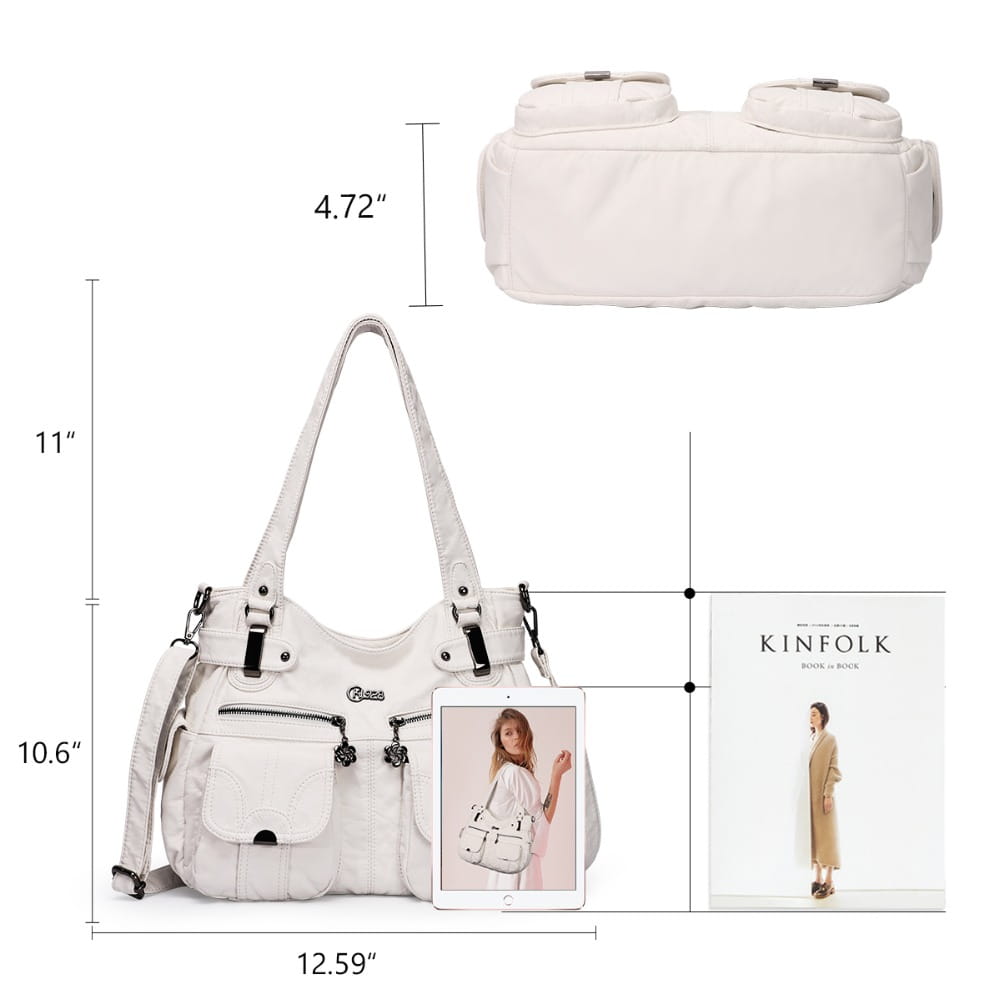 Fashion Ladies Soft Leather Portable Messenger Bag Crossbody Bags For Women Zipper Pocket Soft Casual Tote