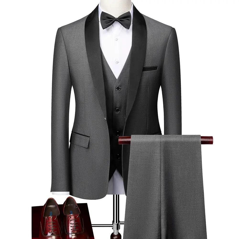 Business Casual Suits Men’s Wedding Groom Dresses Pavilion Slim Fit