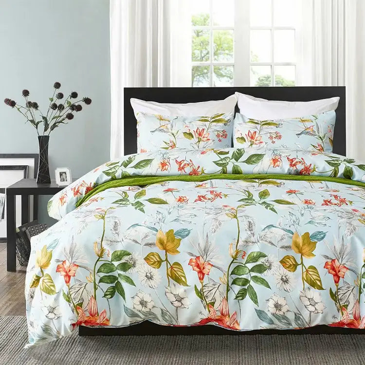 Three Sets Of Quilts And Sheets
