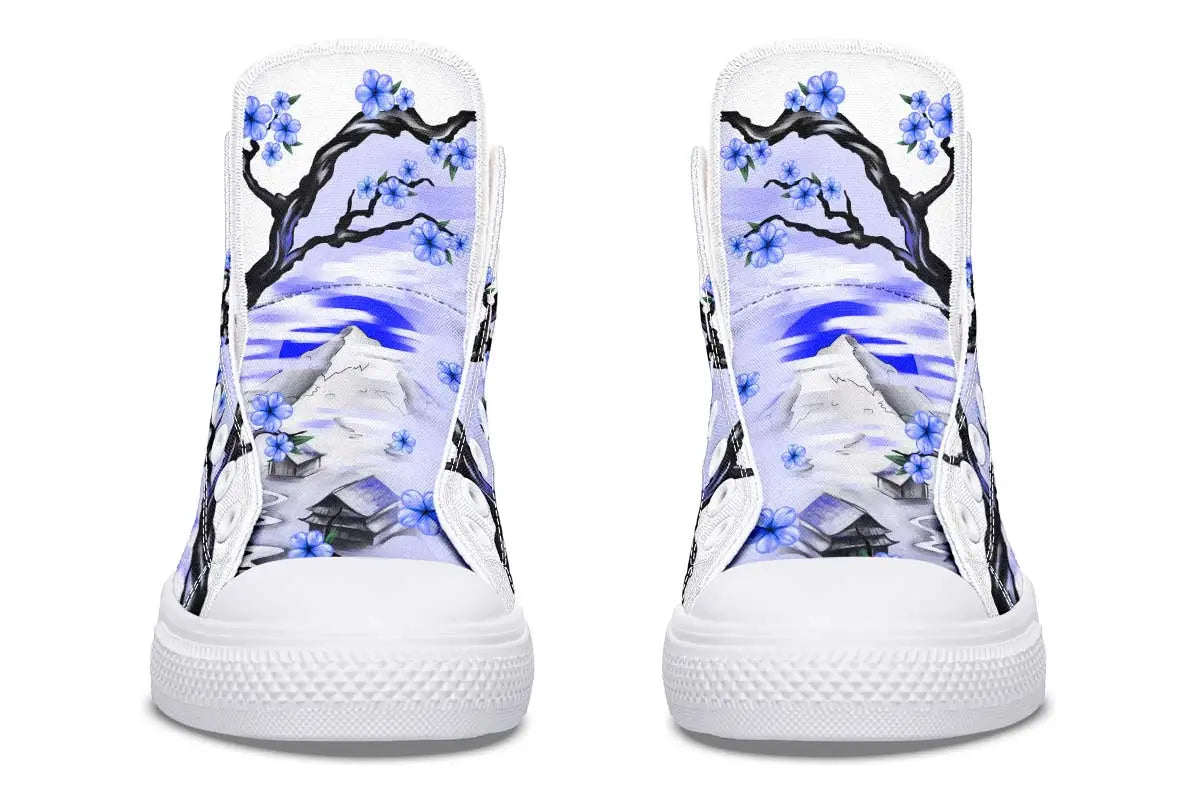Printed Couple High-top Canvas Shoes