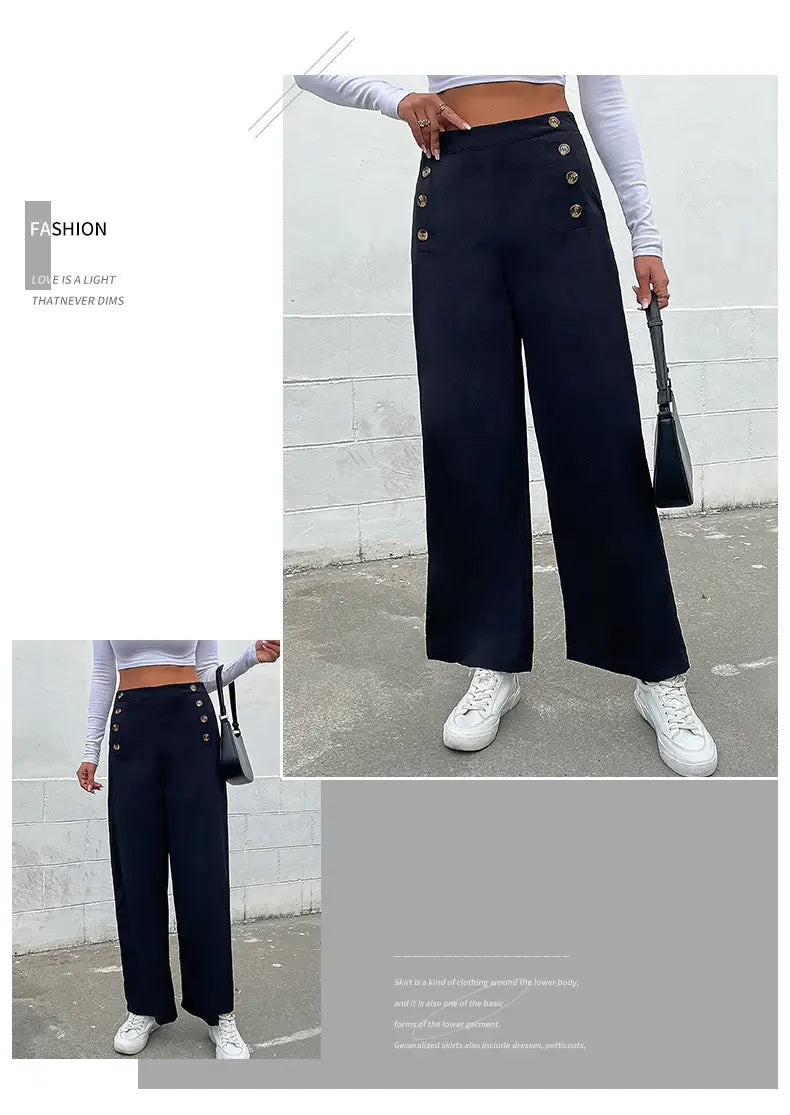 Women’s Slim Fit Solid Color Casual Pants