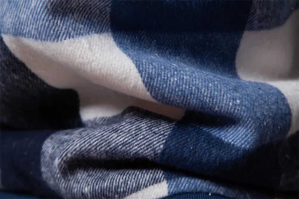 New Autumn And Winter Men’s Jacket Casual Plaid Coat