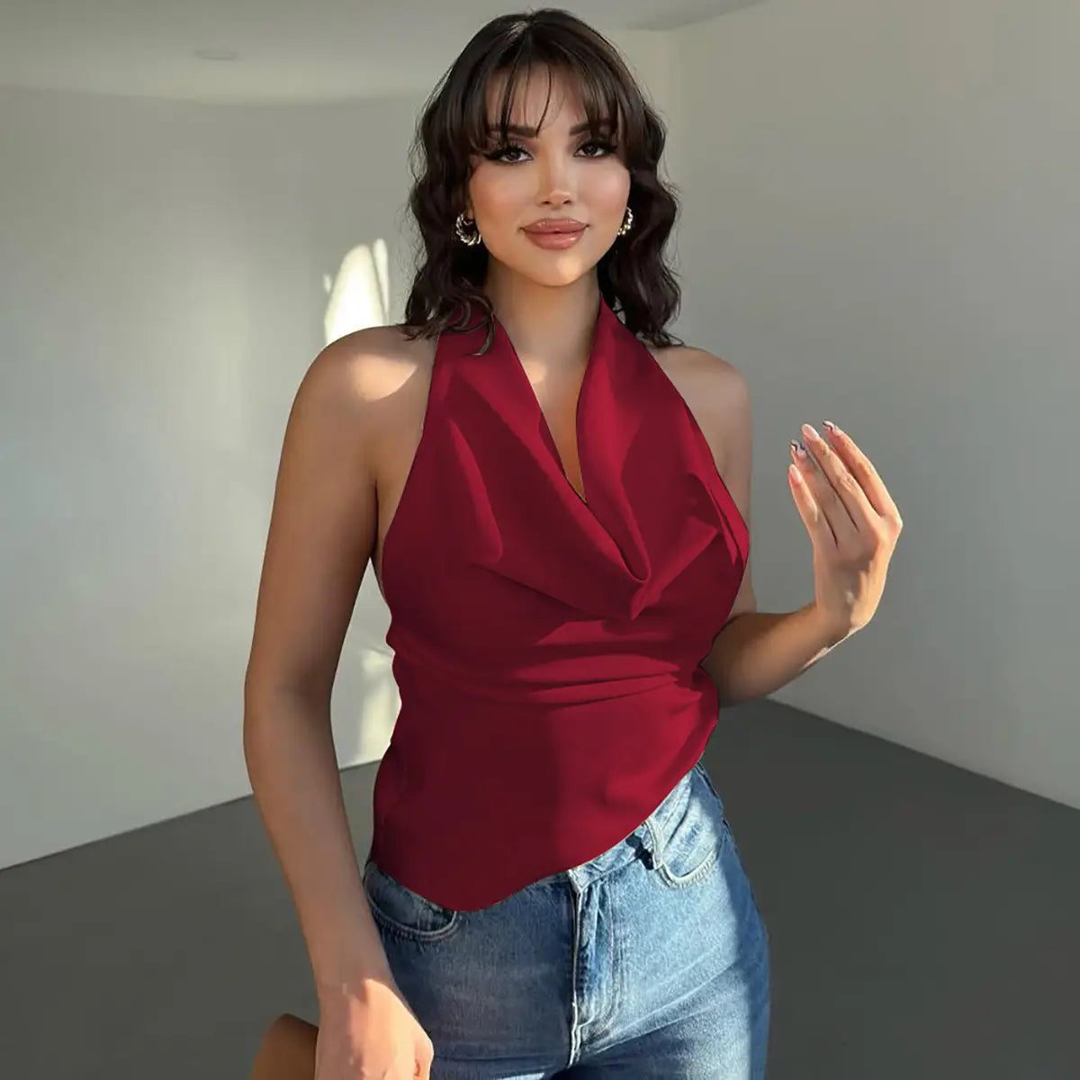 Women’s Halter Backless Top