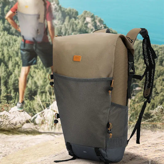 Camel Hiking Bag Professional Outdoor Hiking Backpack Sports Waterproof Travel - Mocha / 30L