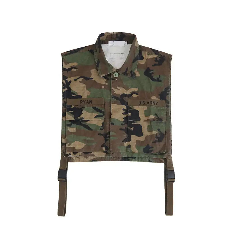 Camouflage Work Vest Men And Women Early Autumn Functional Tactical Thin Retro - Beyond Trends Hub 