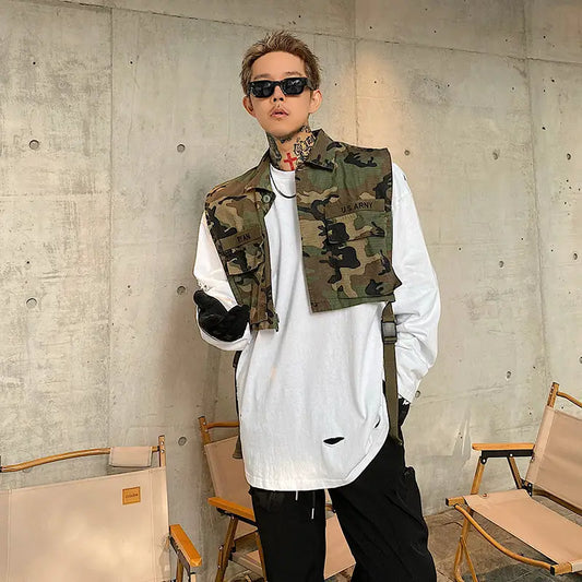 Camouflage Work Vest Men And Women Early Autumn Functional Tactical Thin Retro - Beyond Trends Hub 