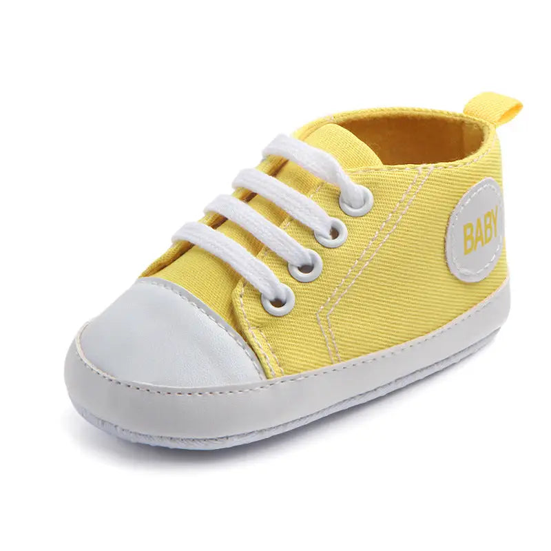 Canvas Classic Sports Sneakers Baby Boys Girls First Walkers Shoes Infant Toddler Soft Sole Anti-slip Baby Shoes - 8