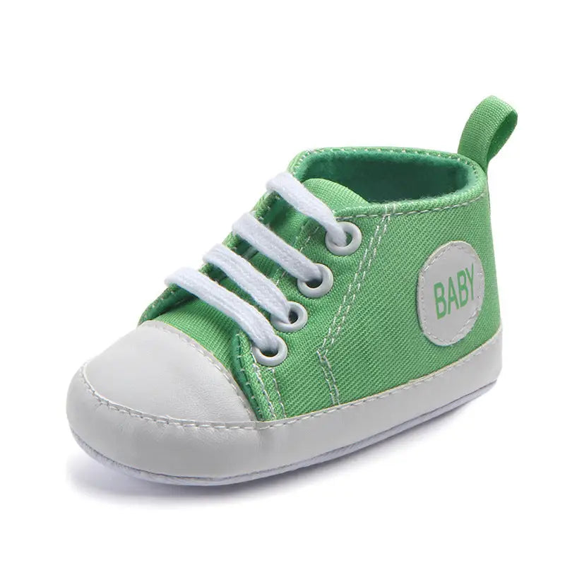Canvas Classic Sports Sneakers Baby Boys Girls First Walkers Shoes Infant Toddler Soft Sole Anti-slip Baby Shoes - 7