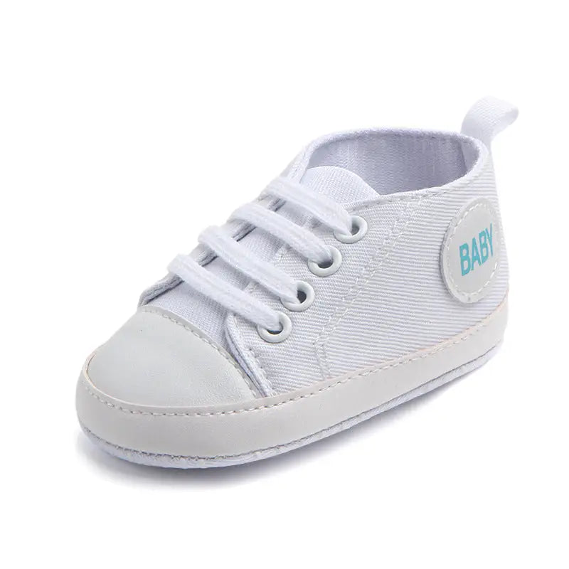 Canvas Classic Sports Sneakers Baby Boys Girls First Walkers Shoes Infant Toddler Soft Sole Anti-slip Baby Shoes - 1
