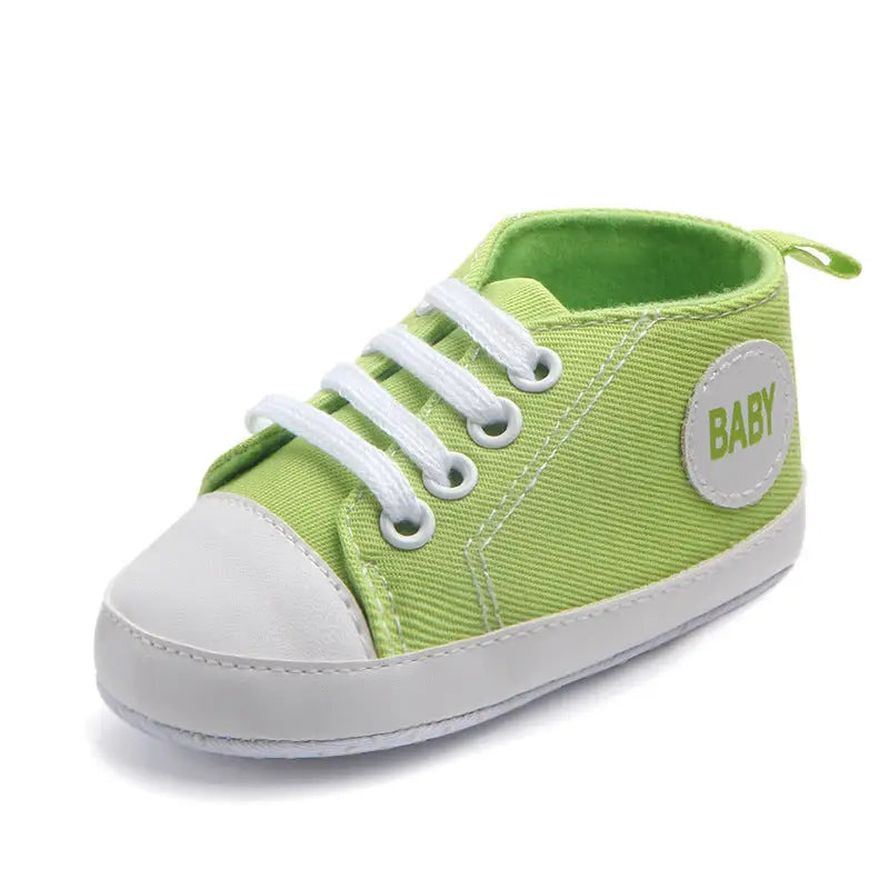 Canvas Classic Sports Sneakers Baby Boys Girls First Walkers Shoes Infant Toddler Soft Sole Anti-slip Baby Shoes - 13