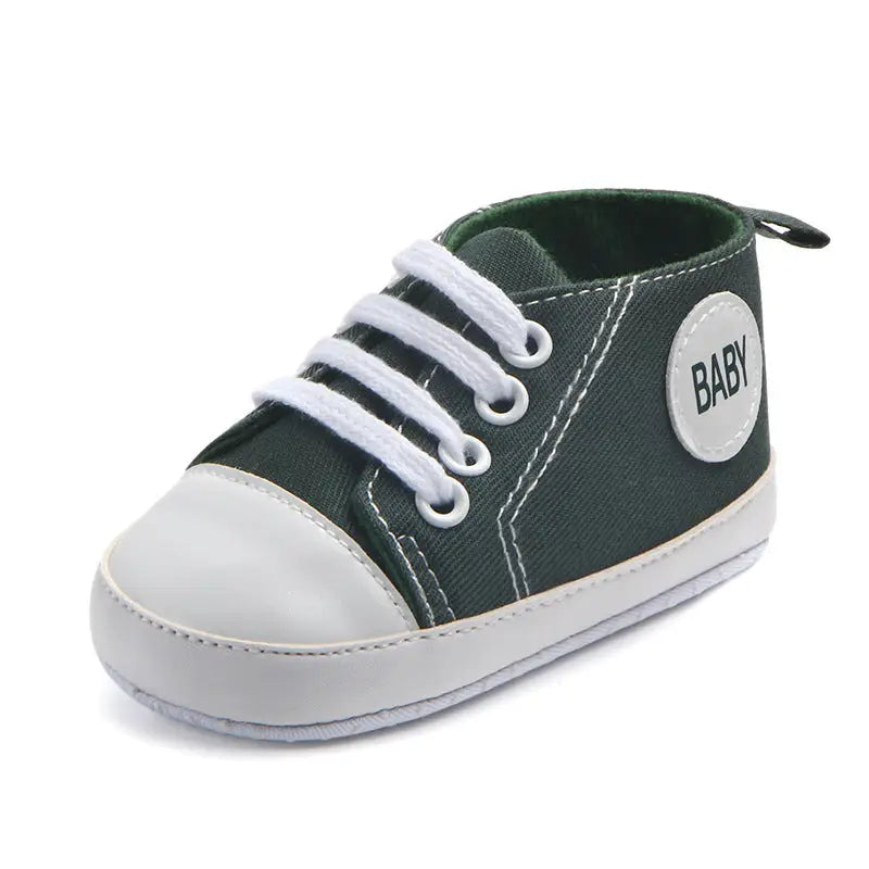 Canvas Classic Sports Sneakers Baby Boys Girls First Walkers Shoes Infant Toddler Soft Sole Anti-slip Baby Shoes - 2