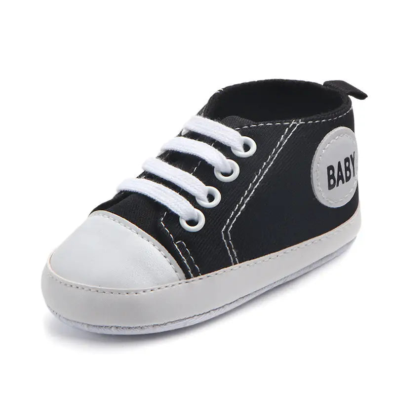 Canvas Classic Sports Sneakers Baby Boys Girls First Walkers Shoes Infant Toddler Soft Sole Anti-slip Baby Shoes - 4