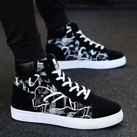 canvas shoes - Black / High help / 43