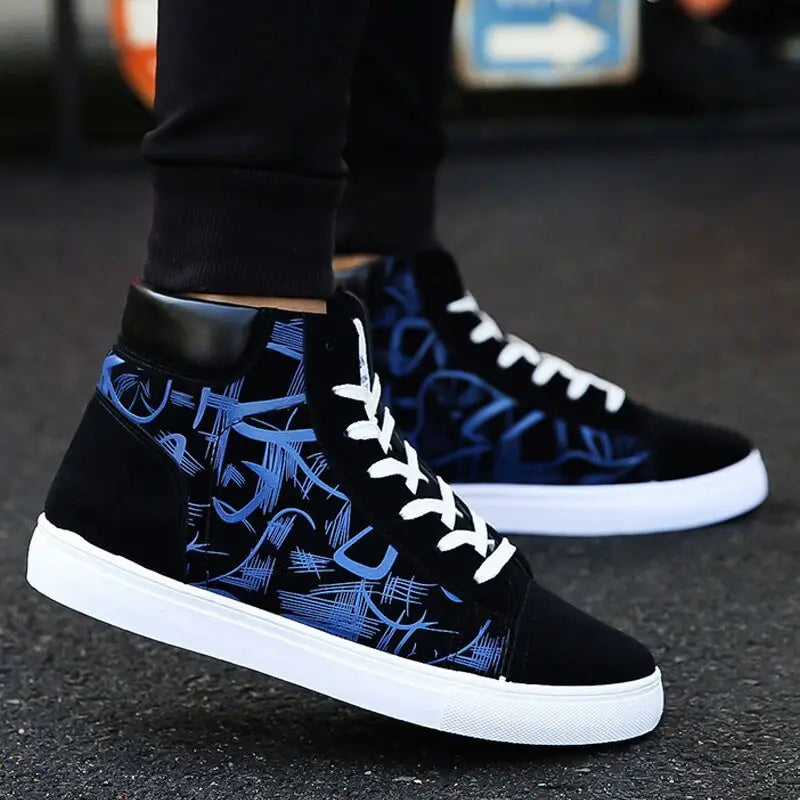 canvas shoes - Blue / High help / 43