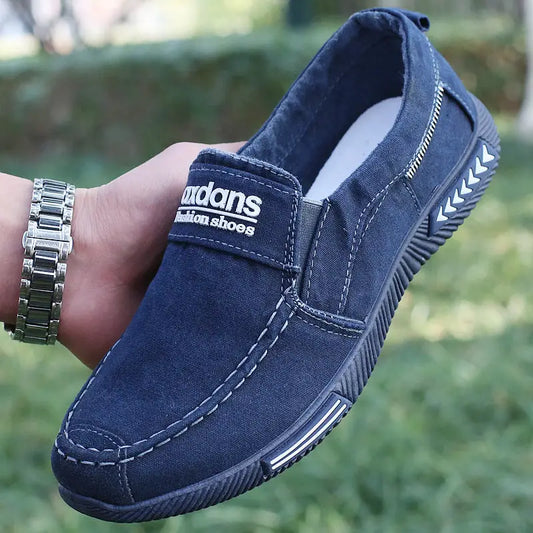 Canvas Shoes Men’s Low-top Casual Cloth Shoes - Blue / 38