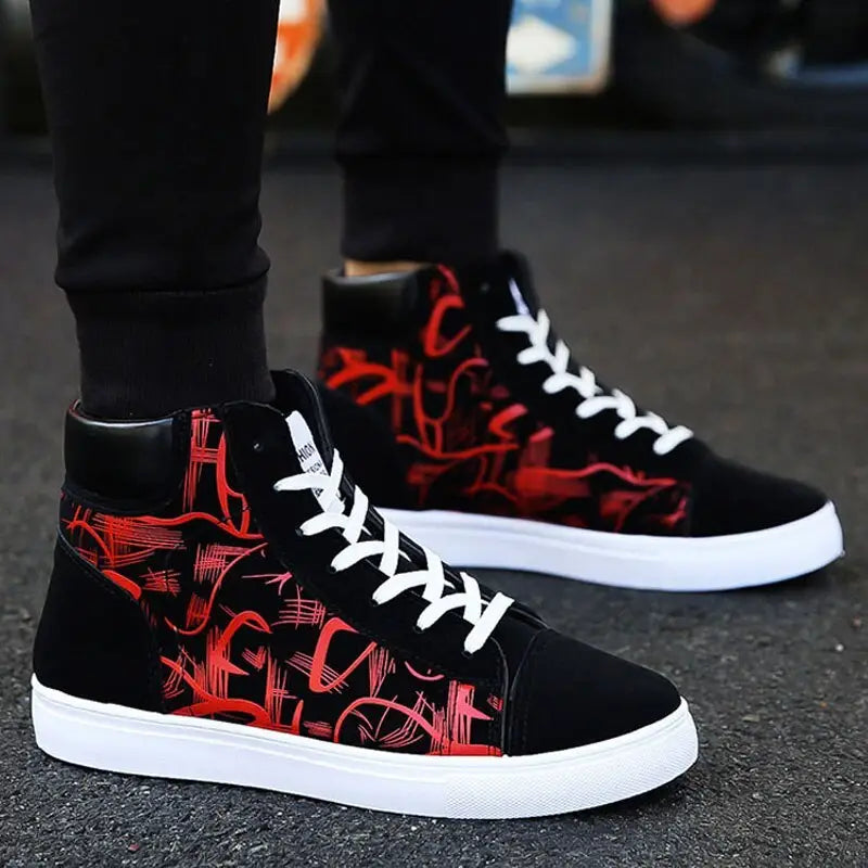 canvas shoes - Red / High help / 42