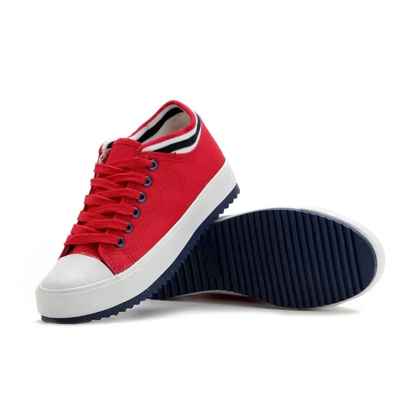 Casual canvas shoes - Red / 37