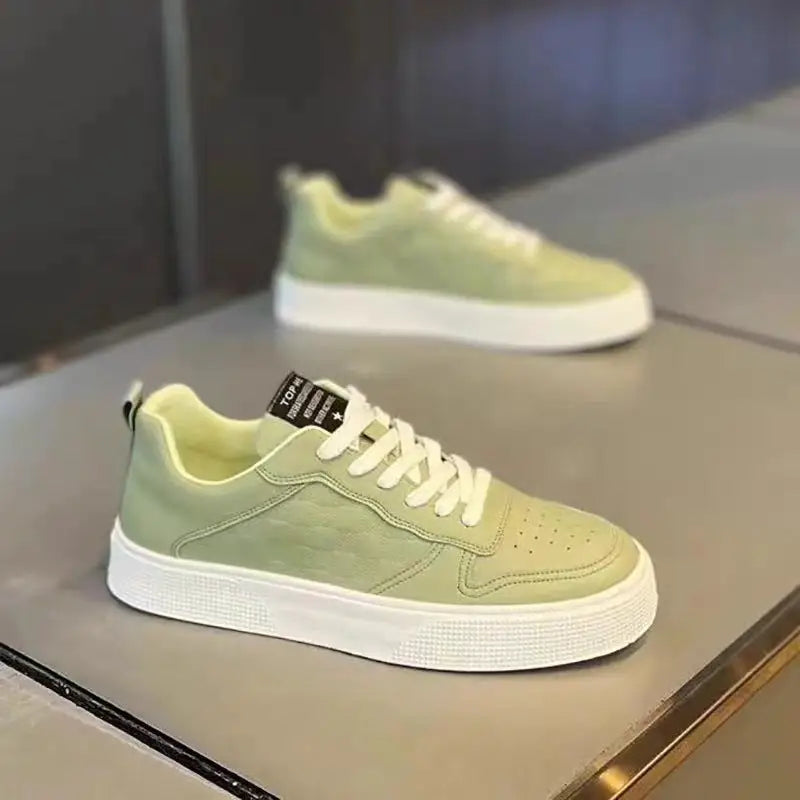 Casual Lace-up Sneakers Men Fashion Breathable Plaid Flats Shoes Beyond Trends Hub