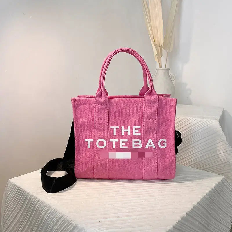 Casual letter handbag fashionable single shoulder crossbody bag - pink / 31*26*12cm