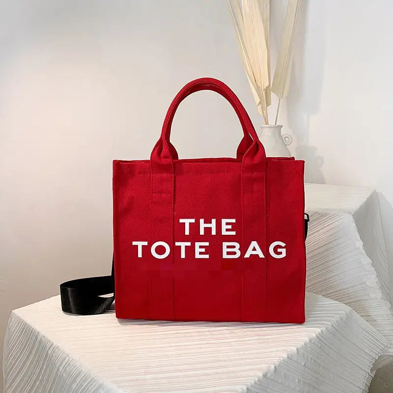 Casual letter handbag fashionable single shoulder crossbody bag - red / 31*26*12cm