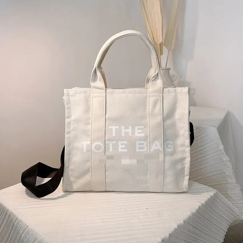 Casual letter handbag fashionable single shoulder crossbody bag - white / 31*26*12cm