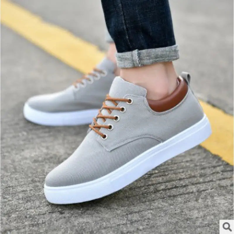Casual Men’s Winter Sneakers Shoes Canvas Flat Shoes
