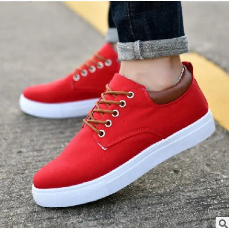 Casual Men’s Winter Sneakers Shoes Canvas Flat Shoes