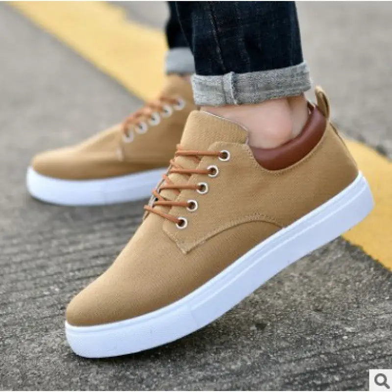 Casual Men’s Winter Sneakers Shoes Canvas Flat Shoes