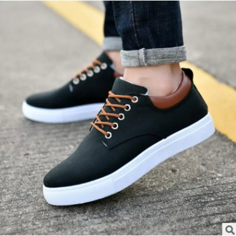 Casual Men’s Winter Sneakers Shoes Canvas Flat Shoes