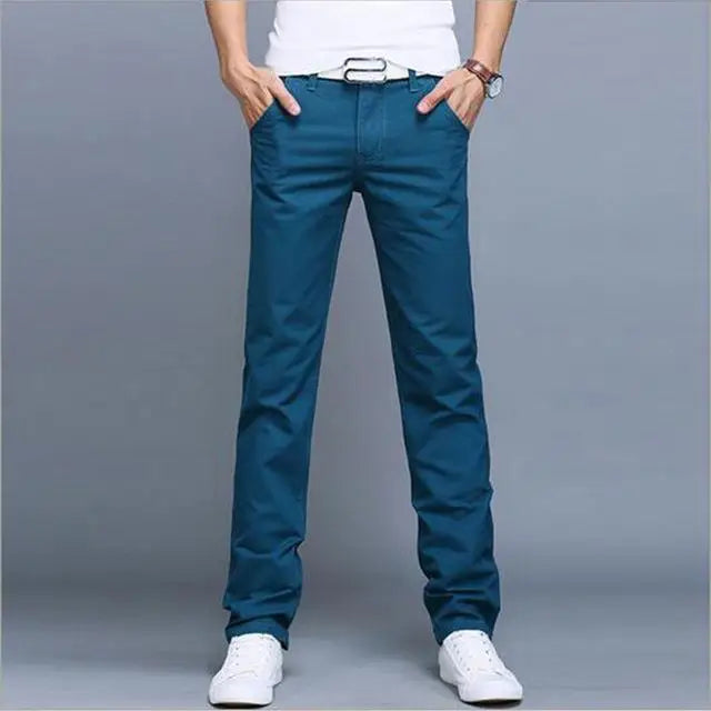 Casual Pants Men Trousers - Deep blue / 36