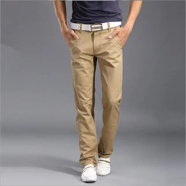 Casual Pants Men Trousers - Khaki / 28