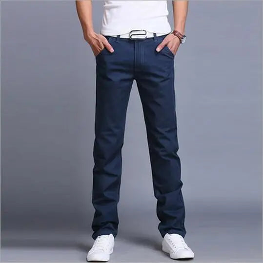 Casual Pants Men Trousers - Royal Blue / 28