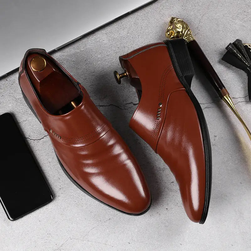 Casual pointed toe shoes men leather shoes men Beyond Trends Hub