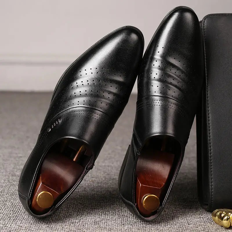 Casual pointed toe shoes men leather shoes men Beyond Trends Hub