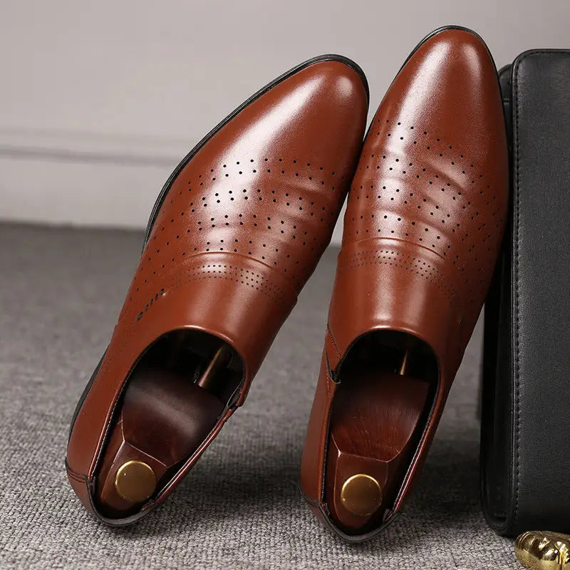 Casual pointed toe shoes men leather shoes men Beyond Trends Hub